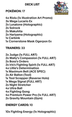 Mega Lucario & Lunatone - 2026 Rotation Ready - Pokemon TCG - OutTheBoxTCG Decks - Image 2