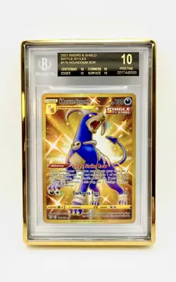 BGS 10 Black Label - Pokemon Houndoom 179/163 BGS 10 Pristine POP 3 - Image 1