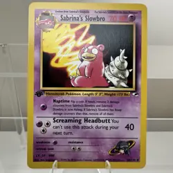 Vintage Pokemon Gym Heroes 1st Edition Sabrina's Slowbro 60/132 Slowbro 43/62 - Image 2