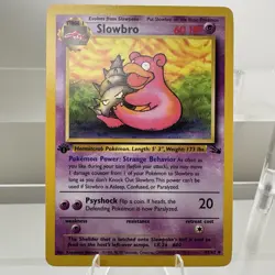 Vintage Pokemon Gym Heroes 1st Edition Sabrina's Slowbro 60/132 Slowbro 43/62 - Image 3