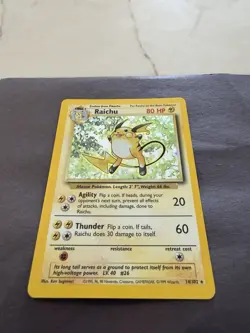 Pokemon Raichu Base Set 14/102 Holo - Image 2