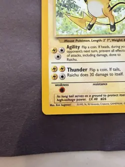 Pokemon Raichu Base Set 14/102 Holo - Image 4