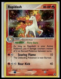 Rapidash 13/112 Holo Rare FireRed & LeafGreen Pokemon Lightly Played - Image 1