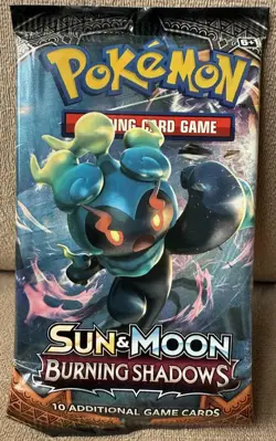 Pokemon TCG Sun & Moon Burning Shadows Booster Pack Marshadow Artwork - Image 1