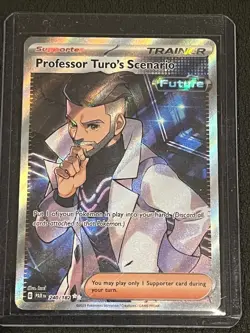 Professor Turo's Scenario 240/182 Paradox Rift Supporter - Trainer Holo POKEMON - Image 1