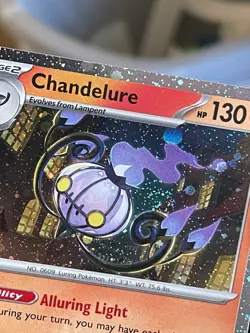 POKEMON CHANDELURE 038/167 RARE COSMOS HOLO WITH SWIRL TWILIGHT MASQUERADE NM - Image 5