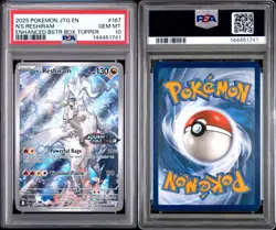 2025 Pokemon Journey Together N's Reshiram Box Topper Stamped Promo 167 PSA 10 - Image 3
