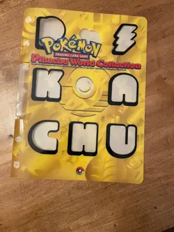 Vtg Pokemon TCG pikachu world collection 2000 folder only no inserts - Image 1