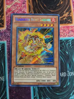 Yu-Gi-Oh! Gladiator Beast Laquari RYMP-EN096 1st Edition Secret Rare NM - Image 1
