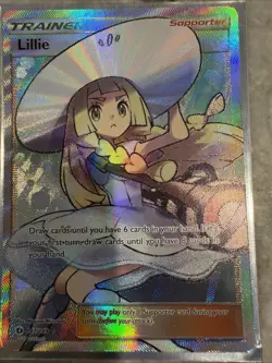 Pokemon Lillie 147/149 Sun & Moon Base Set Full Art Trainer Near Mint Condition - Image 1