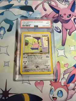 2000 POKEMON NEO GENESIS 1ST ED #30 CLEFAIRY PSA 9 - Image 1