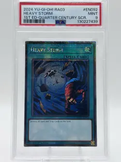 2002 YU-GI-OH! MRD-METAL RAIDERS 1ST EDITION #142 HEAVY STORM - Image 1