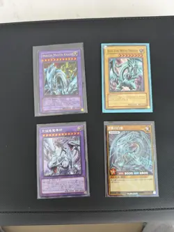 Yugioh 4 Card Bundle Blue Eyes White Dragon - Image 1