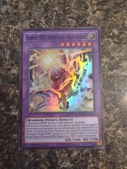 Yugioh Elemental HERO Thunder Giant - Voltic Thunder MZMU-EN029 - Super Rare NM - Image 1