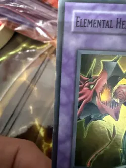 Yu-Gi-Oh TCG Elemental Hero Flame Wingman 1st Edition Super Rare DP1-EN010 - Image 2