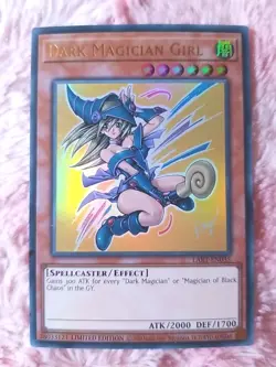 Yu-gi-oh! Dark Magician Girl LART-EN019 Ultra Rare Lost Art Promo - Image 1