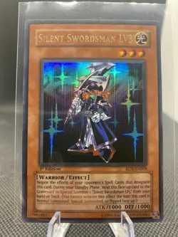 konami yugioh silent swordsman lv3 RDS-EN009 effect ultra rare holo 1st edition - Image 1