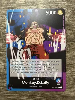 Monkey.D.Luffy Leader OP11-040 One Piece TCG - Fist of Divine Speed - English - Image 1