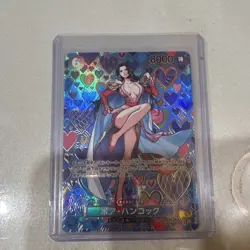 One Piece CCG Boa Hancock Character Card OP07-051 Holo - Image 1
