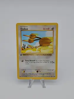 Pokemon Card Doduo Shadowless 1st Edition Base Set Common 48/102 - Image 1