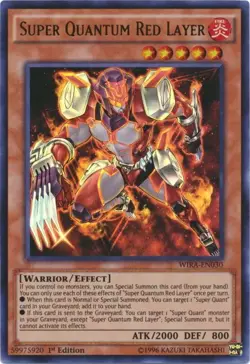Yugioh! LP Super Quantum Red Layer - WIRA-EN030 - Ultra Rare - 1st Edition Light - Image 1