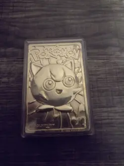 1999 Burger King Nintendo Pokemon Gold Plated Jigglypuff Trading Card Gamefreak - Image 2