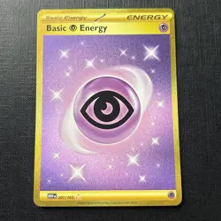 Pokemon TCG Card Psychic Energy 207/165 S&V 151 Gold Hyper Rare Holo - NM - Image 1