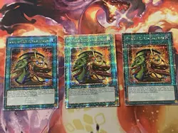 Yugioh 3x Pot Of Extravagance RA01-EN059 Quarter Century Secret Rare - Image 1