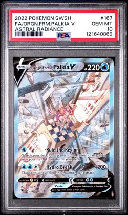 PSA 10 Origin Forme Palkia V Alt Art Astral Radiance 167/189 Swsh10 Pokemon Card - Image 1