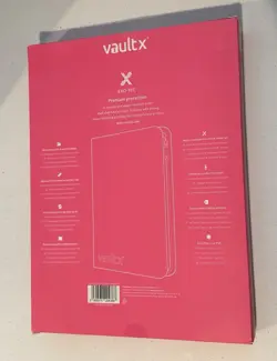 Vault X EXO-TEC 9-Pocket Zip Binder 360 Card Capacity Neon Pink Side Loading - Image 2