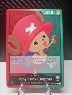 OP08-001 Tony Tony.Chopper : Leader English One Piece TCG Card - Image 1