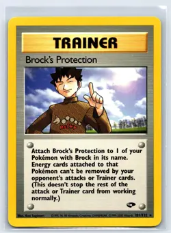 Pokemon Card - Brock's Protection Gym Challenge 101/132 Rare - Image 1