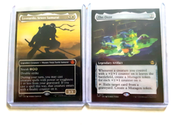tmnt mtg cards leonardo, sewer samurai and the ooze both near mint see picture - Image 1