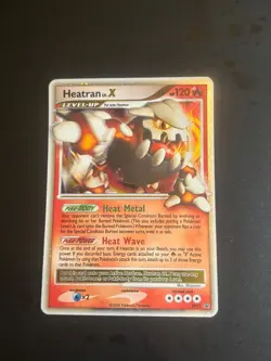 Heatran lv.X Black Star Promo DP31 Holo Pokemon Card 2008 - Image 1