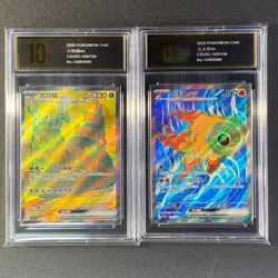 Pokemon Chinese cards CSV3C Wo-Chien 140 Chi-Yu 142 SR Grade 10 - Image 1