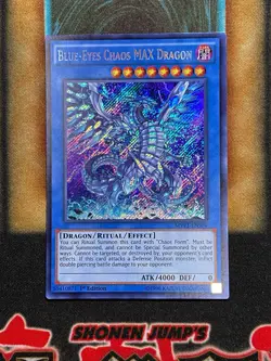 Yugioh Blue-Eyes Chaos MAX Dragon MVP1-ENS04 Secret Rare 1st Ed NM - Image 1