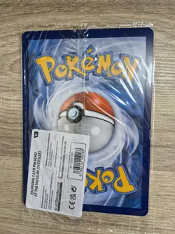 Pikachu At The Museum Pokemon X Natural History Museum. Jumbo Promo Card. Sealed - Image 2