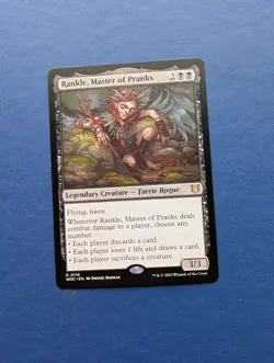 MTG Rankle, Master of Pranks: Wilds of Eldarine Commander #116 – NM - Image 1