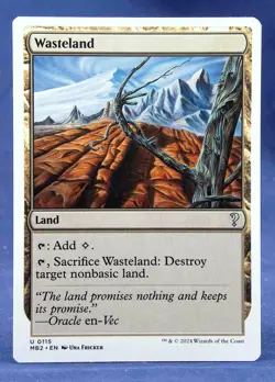 Wasteland - White Border - MTG - Mystery Booster 2 - Excellent NM - Image 1