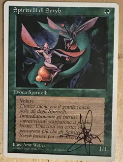 MTG ARTIST PROOF WB Italian Scryb Sprites AP Sketch Art Amy WEBER - Image 2