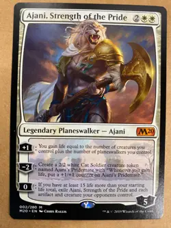 MTG 1x Ajani, Strength of the Pride 2 Core Set 2020 M20 Magic Gathering x1 NM - Image 1