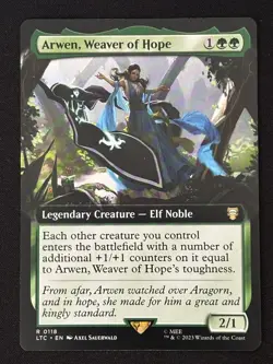 1x MTG Arwen, Weaver of Hope (Extended Art) - (LTC) #118 - Magic the Gathering - Image 1