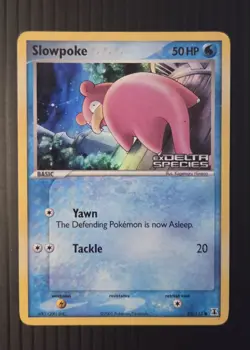 2005 Pokemon Slowpoke EX Delta Species 83/113 TCG - Image 1