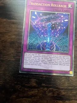 Transaction Rollback RA04-EN105 Quarter Century Secret Rare Near Mint 1st Yugioh - Image 4