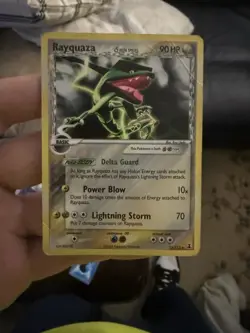 Rayquaza Delta Species Holo Rare 13/113 90 HP Dragon Basic Pokemon TCG English - Image 1