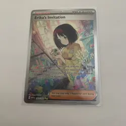 Pokemon TCG Scarlet & Violet Trainer Supporter Erika's Invitation 203 - Image 1