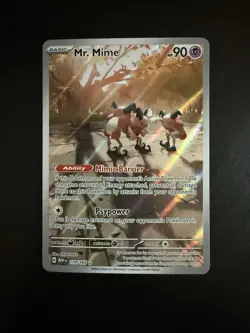 Pokemon TCG Mr. Mime 179/165 Scarlet & Violet 151 Rare Holo - Image 1