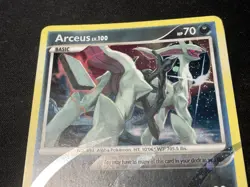 Pokemon Arceus AR1 Holo Rare 2009 Platinum Ungraded Childhood Collection - Image 4