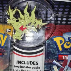 Pokemon TCG: Sun & Moon Crimson Invasion two-booster-pack blister pack W/pin - Image 2