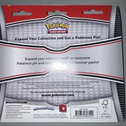 Pokemon TCG: Sun & Moon Crimson Invasion two-booster-pack blister pack W/pin - Image 5